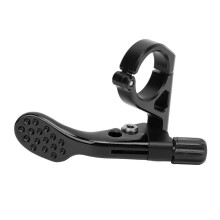 Levier de tige de selle télescopique en aluminium noir pour VTT