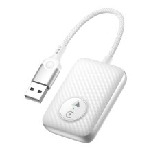 Adattatore Carplay Wireless 2 In 1, Dongle Intelligente per  Carplay Auto Android Auto, Cablato per Carplay Wireless, Bianco