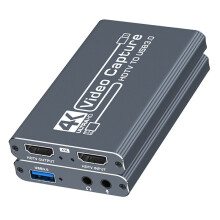 Carte de Capture Vidéo USB 3.0 Compatible  4K, Enregistreur Vidéo HD 1080p 60 Ips, pour Diffusion en Direct et Capture de Jeux Vidéo.