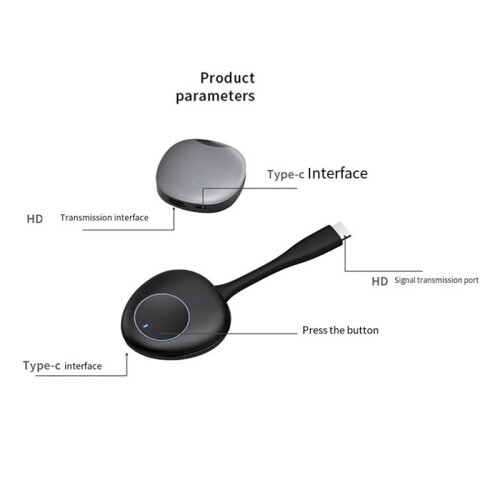 2X 4K Wireless -Compatible Transmitter and Receiver Kit 50M Range Enterprise Extender 2