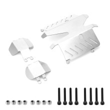 Kit de Protección de Metal para Chasis de Tarjeta de Protección de Acero Inoxidable para Actualización de Coche RC CC02 Accesorios de