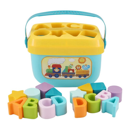Shape Sorter Baby e Toddler Toy ABC e Shape Pieces Sorting Matching Game Development Development Toy per Children 18 Mesi +