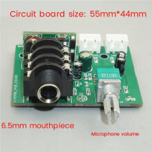2X Condensatore Microfono Dinamico Amplificatore Preamplificatore Pickup Microfono Modulo Circuito di Amplificazione Segnale Piccolo Interfaccia 6,5