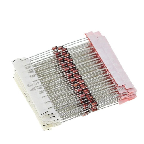500PCS 1W Zener Diode Assorted Kit 3V-33V, 25 Values Assorted Assortment Set, Electronic Component DIY Kit 1N47 2