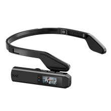 S111 2.7K Wi-Fi HD Kroppskamera Huvud Bärbar Vlogg Digital Videokamera 12 MP 2.7k 60FPS Fotografering Filmning Svart