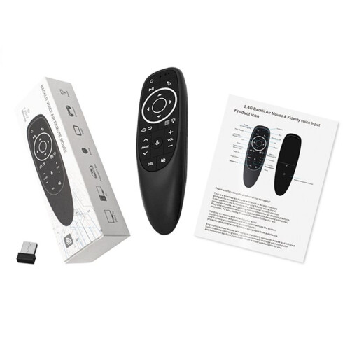 2X G10S Pro Remote Control for Android TV Box Voice Remote Control 2.4G Wireless Mouse Gyroscope IR Remote LED Backlight 1