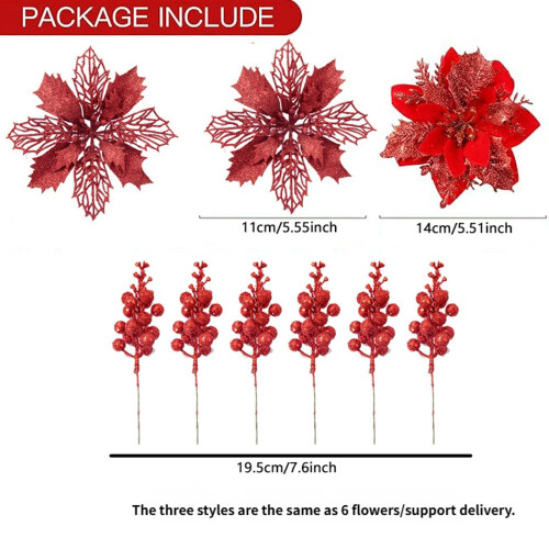 Fabric Artificial Flower Wreath Reusable Christmas Home-Pink 2