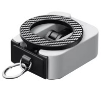 Magnetic Phone Stand Mount Foldable Extendable Portable Travel Holder for Desk, Airplane, Train Phone Holder White