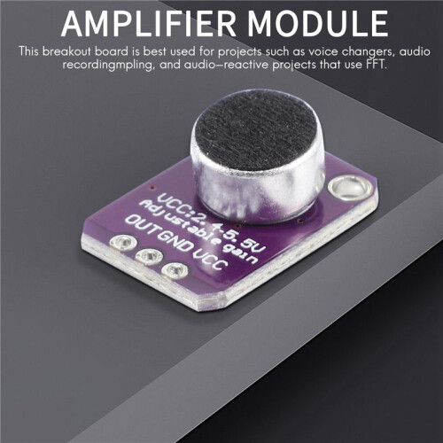 10Pcs GY-MAX4466 Electret Microphone Amplifier MAX4466 Module Adjustable Gain Breakout Board for 2