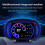 P2 Car HUD - Display OBD GPS Medidor de Velocidade e Gradiente Do VeíCulo Temperatura da áGua e Consumo de CombustíVel 5