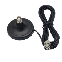 2X BNC Male and Female Antenna Strong Magnetic Base 3 Meters Extension Cable for Q9 Wireless Microphone RG174