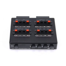 2X SP-24 2-in-4-OUT Stereo Audio Selector Versterker Switcher Box Luidsprekersplitter