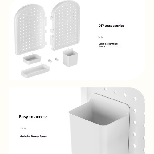 Corner Wall Shelf Adjustable Pegboard Designs For-White 2