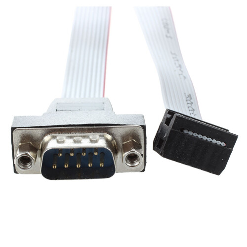 2X DB9 RS232 to 10 Pin Ribbon Cable Connector Adapter 2