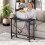 Homcom HOMCOM Folding Desk on Wheels, Writing Table for Home Office, Black 8