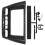 Adaptador de áUdio Do Quadro de DVD Do Carro Kits de Acabamento Do Painel Frontal 9 Polegadas para  SéRie 1 E88 E82 E81 E87 2004-2011 Reprodutor de 6