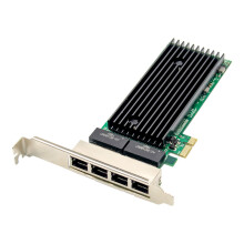 PCI-E 4 RJ45 Serveur 1X PCIe X1 82576 Puce 10/100/1000Mbps Lan Quad Port Server Gigabit Carte RéSeau