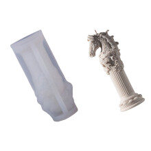 Moule à bougie en Silicone pour équestres, conceptions de-UN