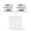 6PCS Wireless Light Wall  RF 433Mhz Relay Receiver with 1x 2Gang Panel  LED Remote Control for LED Lamp 2