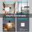 6PCS Wireless Light Wall  RF 433Mhz Relay Receiver with 1x 2Gang Panel  LED Remote Control for LED Lamp 5
