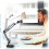 2X Support de Webcam pour Support de Bras de Ciseaux de FlèChe de Suspension de Bureau avec Base Ronde AméLioréE, pour Webcam 4