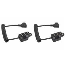 2X Nuovo Cavo Splitter D-Tap per Batteria Fittizia, Cavo di Alimentazione A un Punto e Tre Punti, Porta Tipo per Alimentazione A Batteria di Tipo V