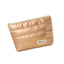 Fashionable Portable Cosmetic Organizers Large-gold clutch bag