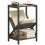 Homcom HOMCOM Narrow Side Table, End Table with 3-Tier Storage for Living Room 2