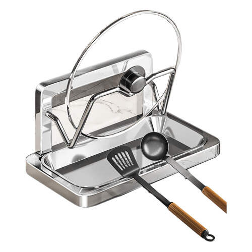 Rustproof Stainless Steel Pot Lid Storage Rack-1-tier 1