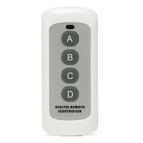 4x 433MHZ Wireless RF Remote Control White 4-Button Remote Control EV1527 Learning Code Wireless Remote Control 2