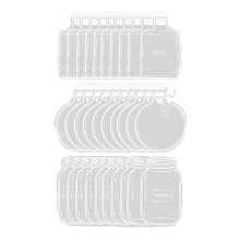 150 Uds. Marcapáginas de Flores Secas Transparentes, Marcas de Libros Hechas A Mano DIY, Pegatinas de Cristalería, Clips de Página de Flores,