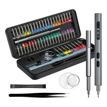 Electric Screwdriver,58-In-1 Electric Screwdriver Kit with 48 Magnetic Bits, for Phone Watch Camera Laptop