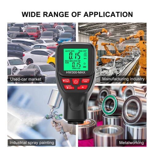 HW300-MAX Laagdiktemeter Verflaagdiktemeter Universele Auto-Accessoires 2