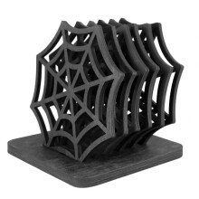 Spider Coaster Table Decor Spooky Spider Web Coasters Festive Halloween Table Placemats for Home Decoration Set