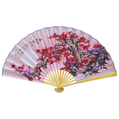 Bamboos Frame Folding Fan Wall Hanging Fan Traditional Design-2