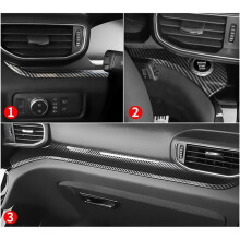 Center Console Dashboard Strip Trim Cover Carbon Fiber for Explorer 2020 2021 2022 Accessories
