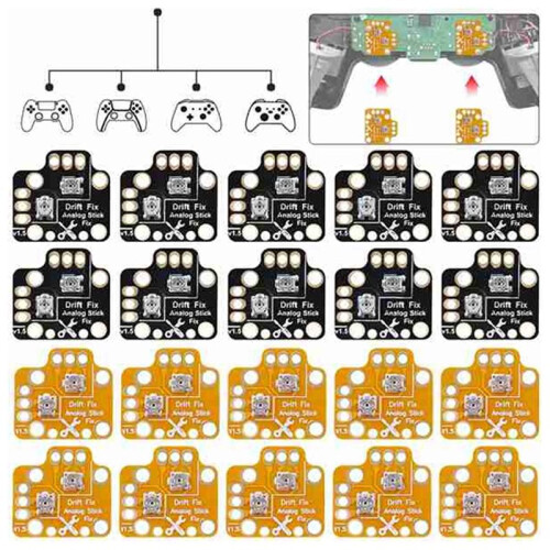 20X Gamepad Joystick Drift Repair Board Controller Analog Thumb Stick Drift Fix Mod for PS5 PS4  One/Series S/X 2