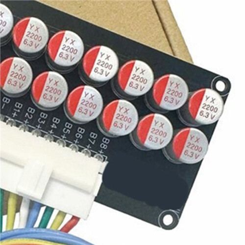2X 8S 3A Active Equalizer Balancer 6S 7S Lifepo4/Lipo/LTO Battery Equalization Capacitor Shell 6-8S 3A Without Shell