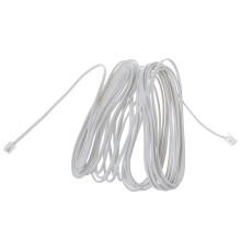 2X 9M 30ft RJ11 6P2C Modular Telephone Phone Cables Wire White