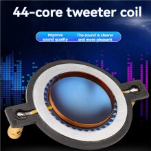 2X Audio Luidspreker 44 Kern 44,4 mm Tweeter Treble Spreekspoel Vervangend Membraan Hoge Toon Ronde Koepel Luidspreker