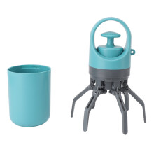 Raccoglipolvere per animali con 6 artigli, Blu Lago, Strumento compatto portatile da 19 cm per la pulizia