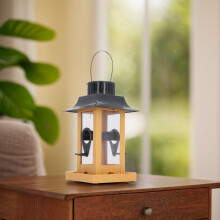 Lampada solare per uccelli con alimentazione da 600mAh Batteria solare Decorativo da esterno da appendere