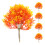 5Pcs Yellow Mini Maple Tree Decoration Plastic Wire Material 1