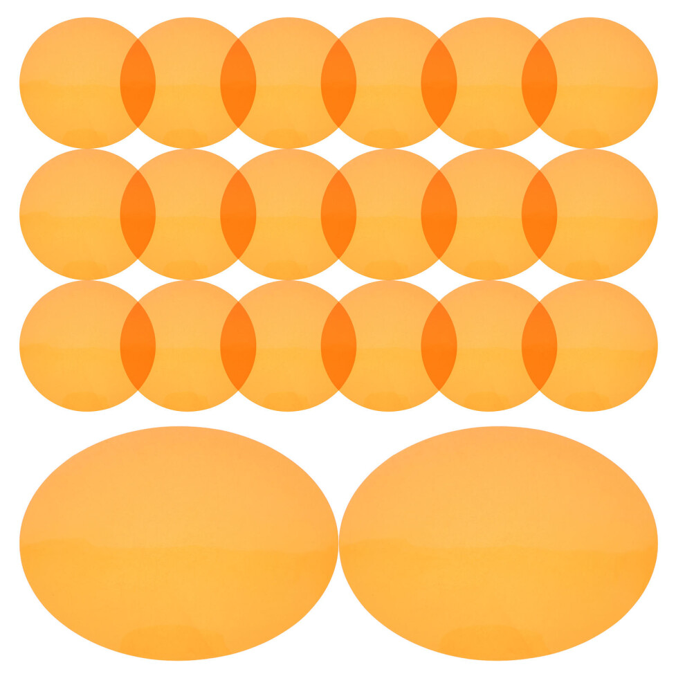 20Pcs Peel And Stick Led Lamp Warm Tone Filters Pet Orange 3672990478335