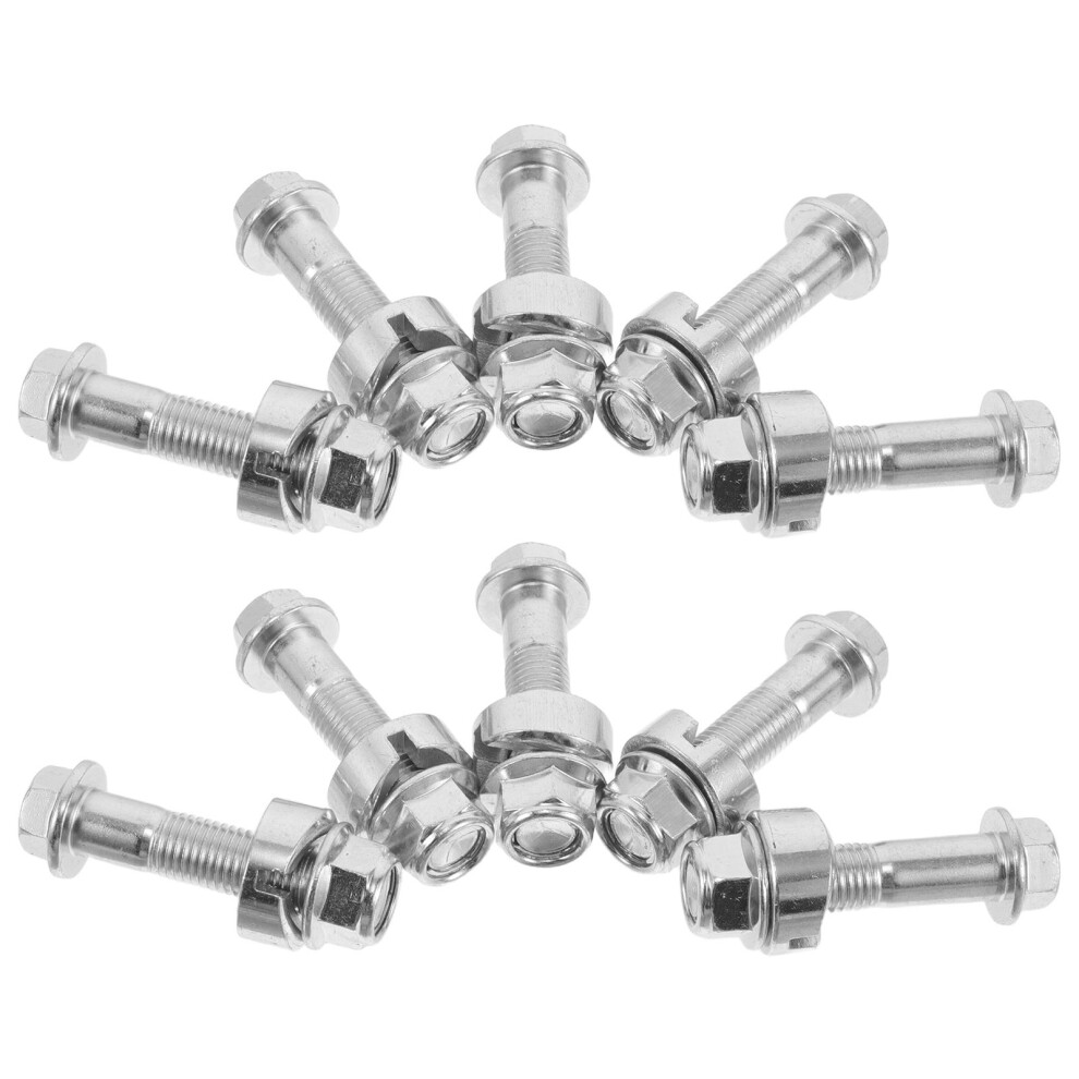 10Pcs Durable Silver Alloy Handlebar Fixing Bolts For Scooter Repair 3672851789686