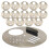 15Pcs Stainless Steel Beehive Doors Adjustable Entrance Silver Discs 1