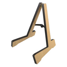 Khaki Wooden Guitar Stand Stable Acoustic & Electric Floor Holder