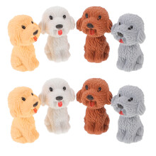 108Pcs Portable Cartoon Dog Erasers Mini Decorative Erasers for Gifts