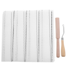 1Ensemble Kit Toile Rugueuse Plastique Avec Outil Crochet