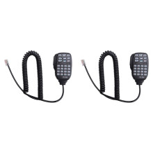 2X HM-133 Mic Speaker Handheld Shoulder Mic for  Radio IC-207H IC-880H IC-2820H IC-E282 HM-133 RJ-45 IC-2725E
